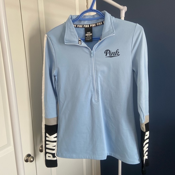 Pink 3/4 zip long sleeve - Picture 1 of 3